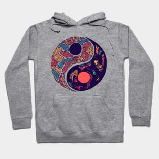 Retro Triad Abstract Yin Yang Hoodie